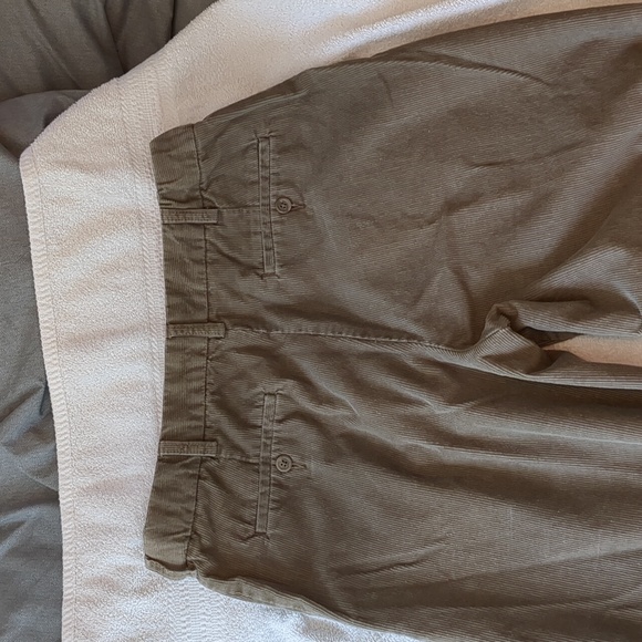 Men's Light Brown Croft & Barrow Corduroy Pants, Stretchable waist 34x32 - Picture 8 of 12